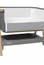 Topmark CoZee bedside crib OAK/silver