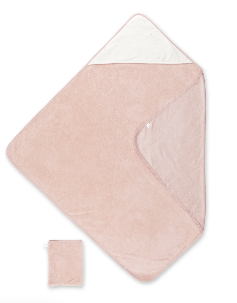 Bemini Cape de bain 90x90cm small print blush bamboo