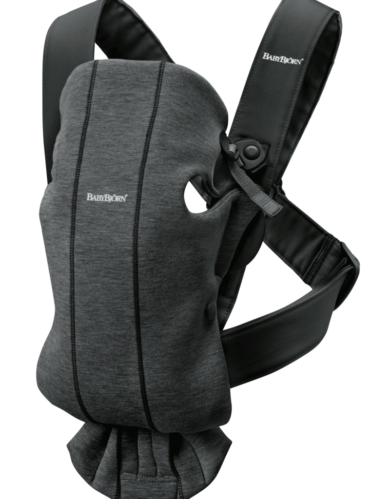 BabyBjörn BABY CARRIER MINI WITH COVER 3D Jersey Charcoal grey