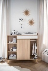 Sauthon COMMODE A LANGER EVOLUTIVE EN BUREAU NOVA BLANC LIN