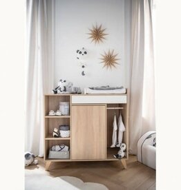 Sauthon COMMODE A LANGER EVOLUTIVE EN BUREAU NOVA BLANC LIN