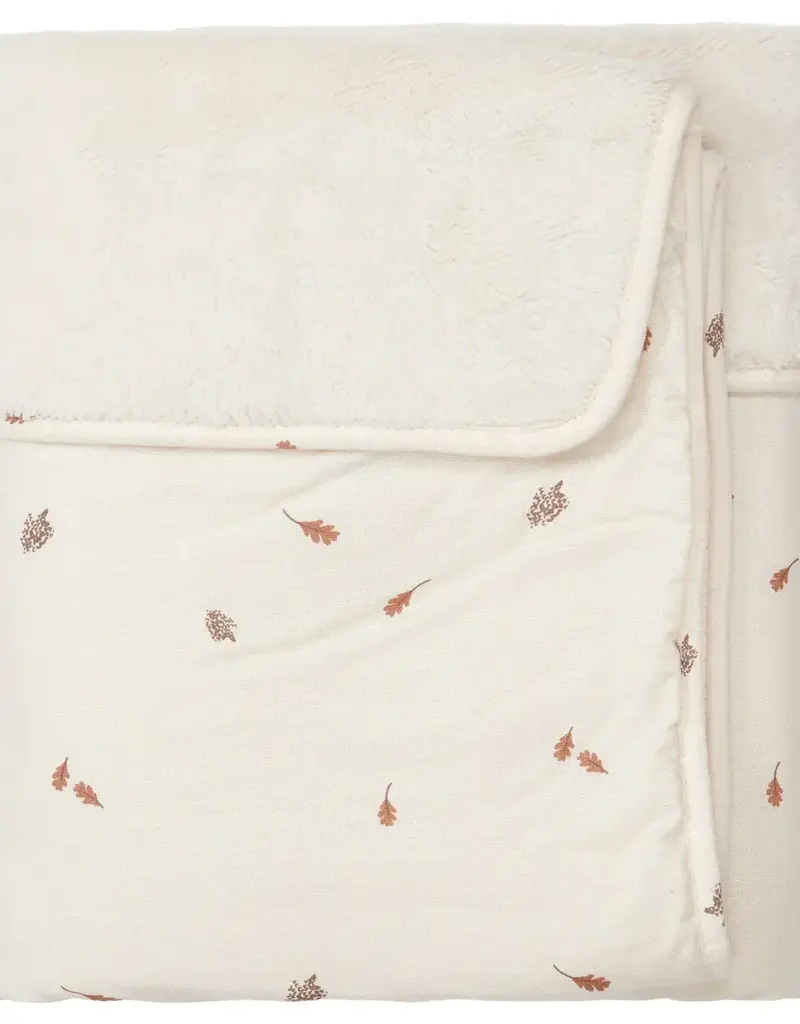 Koeka Wiegdeken Teddy Reversible Forest Treasures Warm White, 75x100