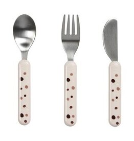 Done by Deer Cutlery Set Dreamy Dots Powder