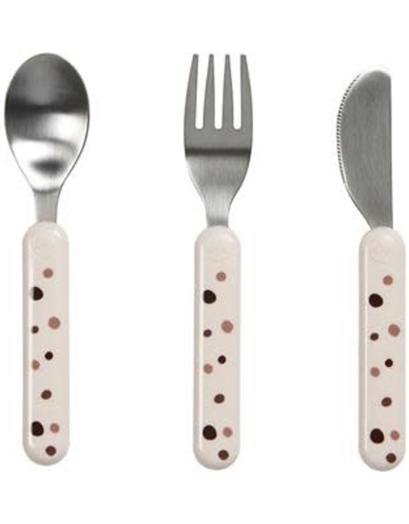 Done by Deer Cutlery Set Dreamy Dots Powder