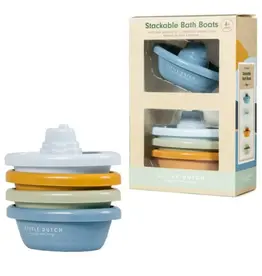 Little Dutch Stackable Bath Boats Blauw