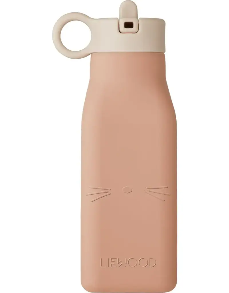 Liewood Silicone Water Bottle 350 ml - Cat/Rose