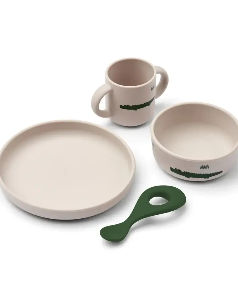 Liewood Vivi Silicone Tableware Set 4-Pack - Carlos/Sandy