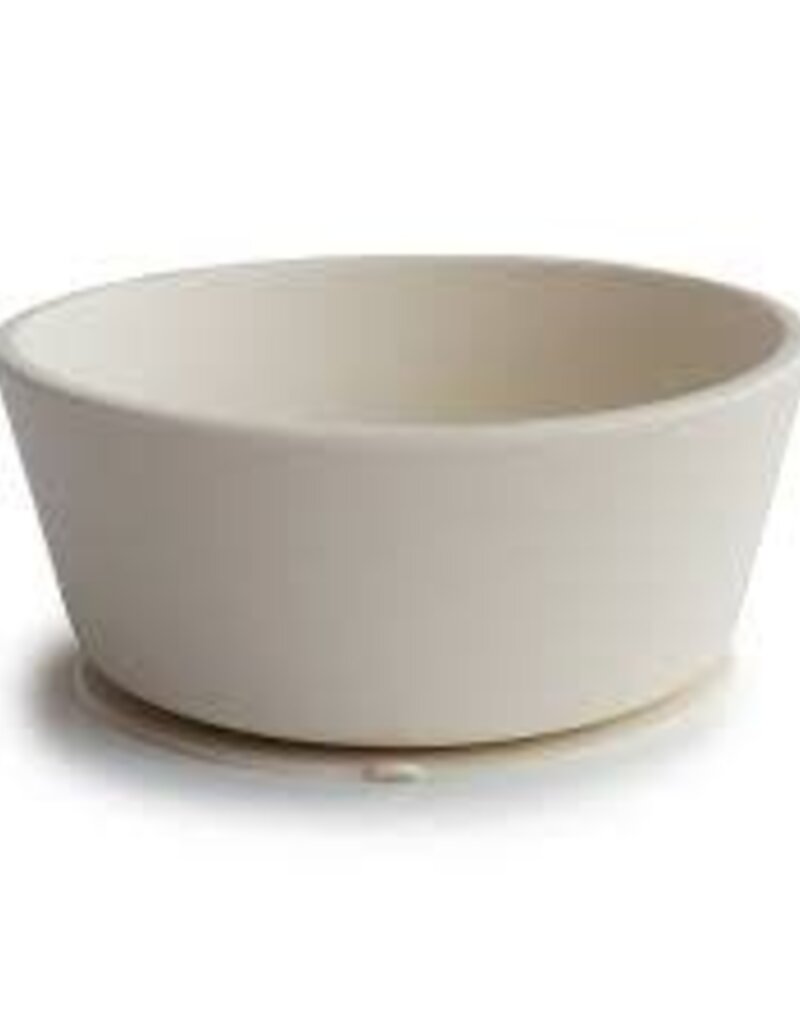 Mushie Silicone Suction Bowl - Ivory