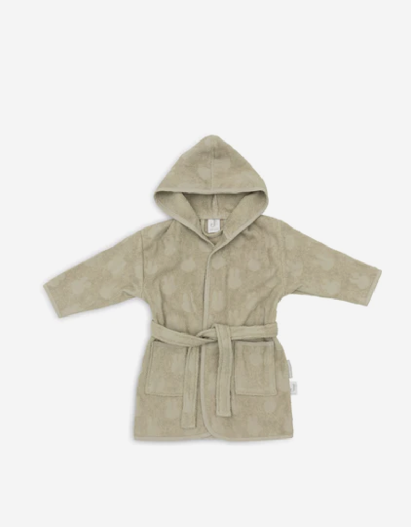 Jollein Bathrobe Terry Miffy Jacquard - Olive Green