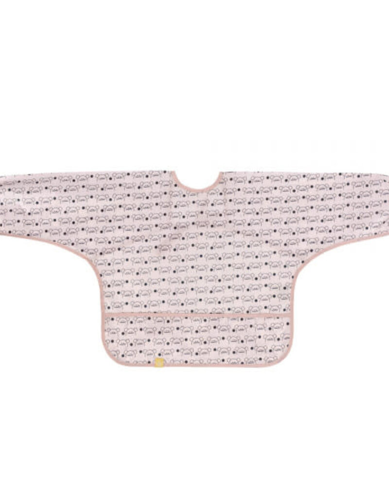 Lässig Bib Long Sleeve, Little Chums Mouse 6 - 24m