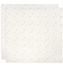 Jollein Swaddle Muslin 115x115cm Happy Miffy - Nougat - 2 Pack