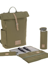 Lässig Rolltop Backpack Diaper Bag, Olive