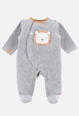 Noukie's Pyjama 1-pièce Babou en velours - Gris