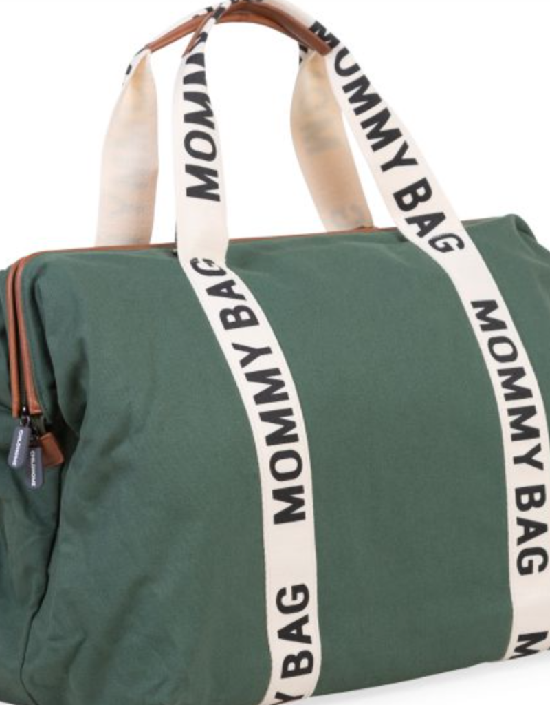 Childhome Mommy Bag - Verzorgingstas - Signature - Canvas - Groen