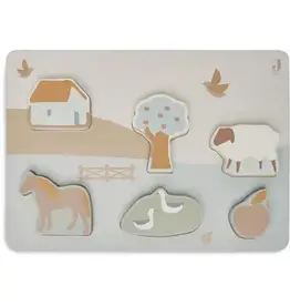 Jollein Puzzle En Bois Farm 28x10x2cm