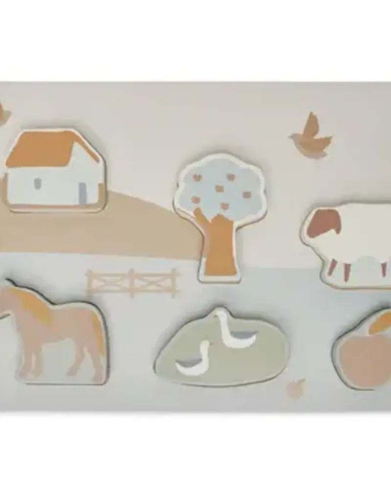 Jollein Houten Puzzel Farm 28x10x2cm