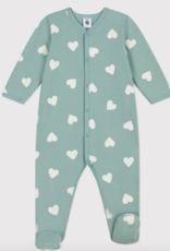 Petit bateau Pyjama bébé - coeur en molleton