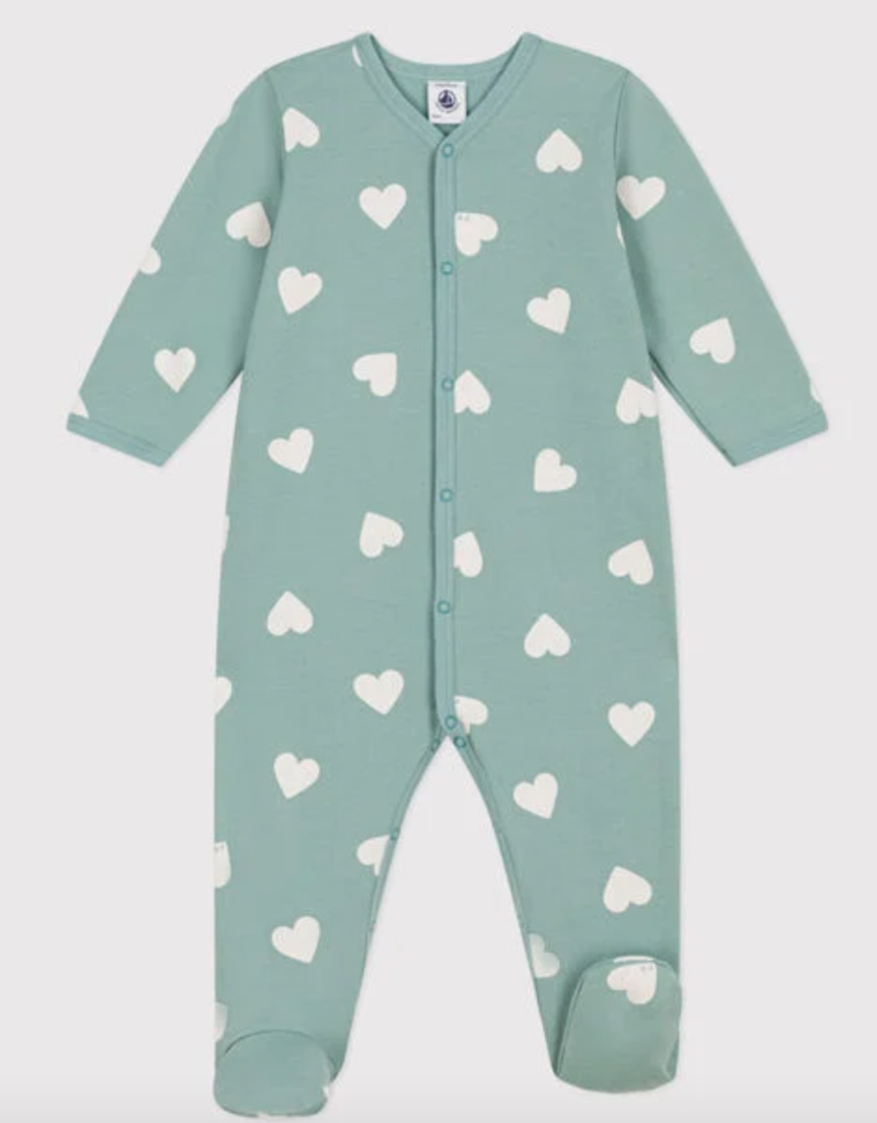 Petit bateau Pyjama bébé - coeur en molleton