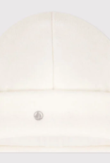 Petit bateau Bonnet en velours -  blanc MARSHMALLOW