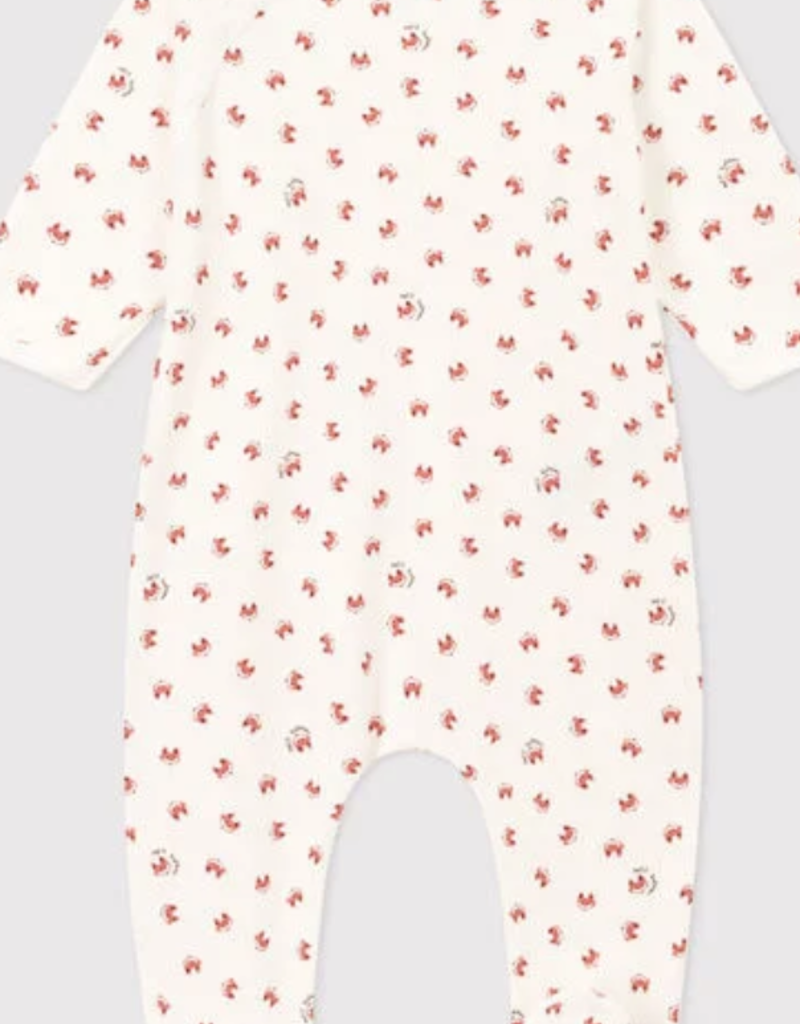 Petit bateau Pyjama bébé en molleton -blanc MARSHMALLOW/blanc