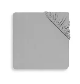 Jollein Fitted Sheet Cot Jersey 70x140/75x150cm - Soft Grey