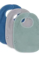 Jollein Bib Terry - Ash Green/Storm Grey/Jeans Blue - 3 Pack