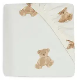 Jollein Hoeslaken Jersey 40/50 x 80/90 cm - Teddy Bear