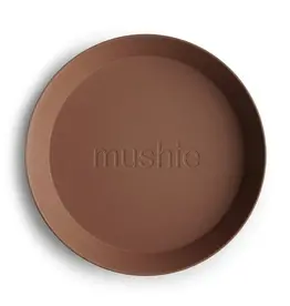 Mushie Round Dinnerware Plates, Set 2 - Caramel