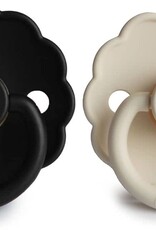 Frigg Natural Latex Pacifier - Size 2 Cream/Jet black