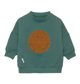 Lässig Kids sweater little gang smile ocean green 1-2 years