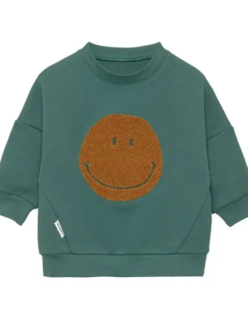 Lässig Kids sweater little gang smile ocean green 1-2 years