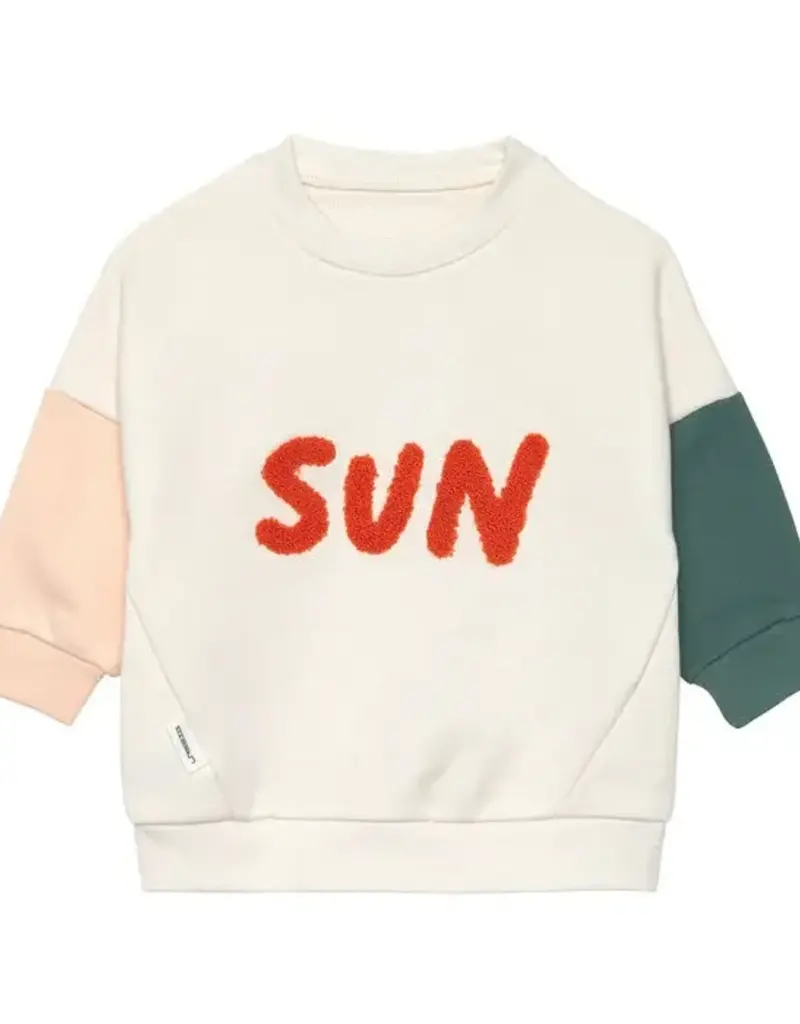 Lässig Kids sweater little gang sun milky 7-12 m