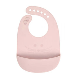 Lässig Silicone Bib, Little Chums Mouse Rose