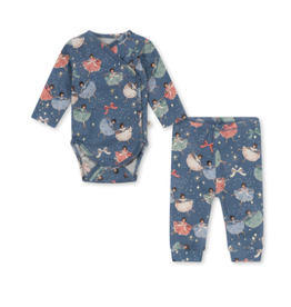 Konges Sløjd Ensemble basic croisé snow bow ballerina