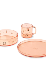 Liewood Siva Printed Tritan Tableware Set - Peach / Sea shell
