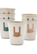 Liewood Lana cup 6-pack Bunny / Sandy