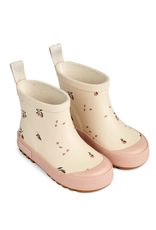 Liewood Tekla short printed rain boot Peach / Sea shell