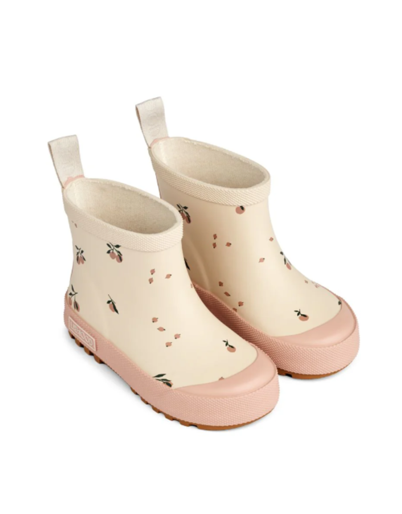 Liewood Tekla short printed rain boot Peach / Sea shell