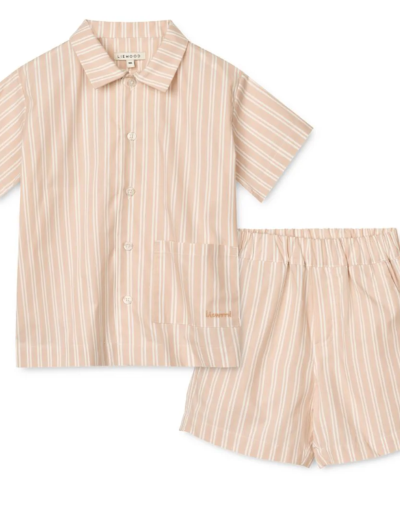 Liewood Leona Stripe Set Y/D stripe Sorbet rose / Creme de la creme