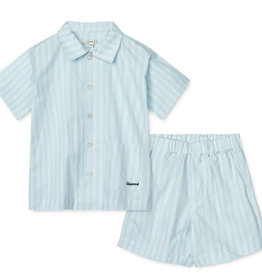 Liewood Ensemble à rayures LEONA Y/D stripe Pure sky / Creme de la creme