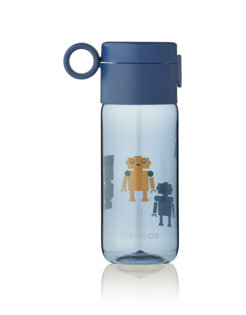 Liewood Clemence Bottle 350 ml Robots / Indigo blue
