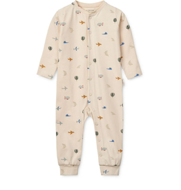 Liewood Combinaison pyjama imprimée BIRK Aviator / Ecru