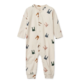 Liewood Birk Printed Pyjamas Jumpsuit Bunny / Sandy