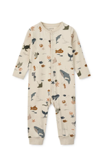 Liewood Combinaison de pyjama Birk Sea creature / Sandy