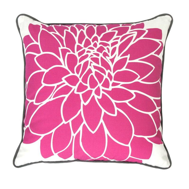 Kussenhoes 45x45 Chrysant Fuchsia