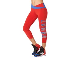 Zumba Crop Legging "Dance Like A Boss"- Red