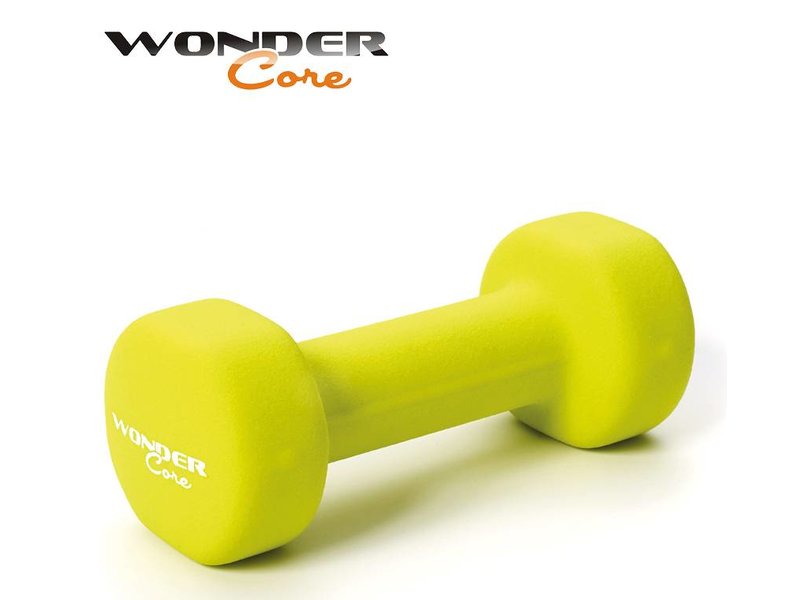 Wonder Core Neoprene Dumbbell Green - 1,5 kg