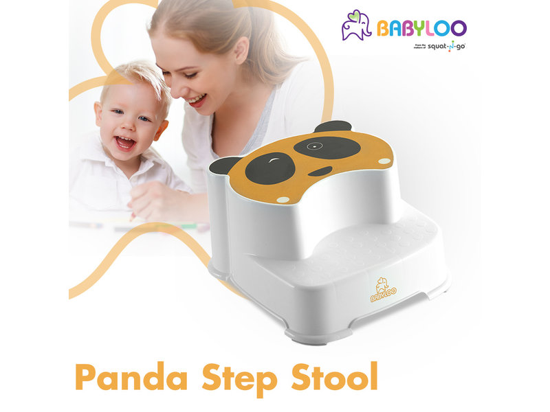 Babyloo Panda Step Stool - Yellow