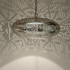 Hanglamp Ameera zilver elipse