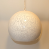 Hanglamp Ameera wit/goud bol - in 2 diameters verkrijgbaar